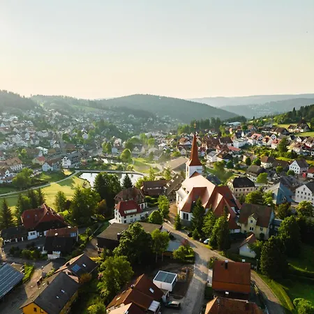 Panoramablick Gasthuis Schonach im Schwarzwald